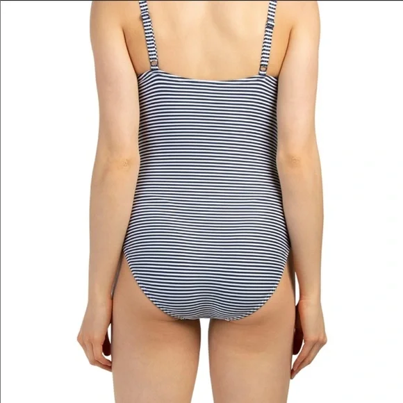 Niptuck Swim Sorrento Stripe Joanne One-Piece Navy Size 6 - Picture 3 of 3